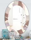 White and Placid I Blush - Traditional Mirror - Oval or Round Wall Mirror