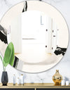 Abstract Neutral I - Modern Mirror - Oval or Round Wall Mirror