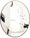 Abstract Neutral I - Modern Mirror - Oval or Round Wall Mirror