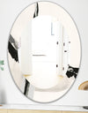 Abstract Neutral I - Modern Mirror - Oval or Round Wall Mirror