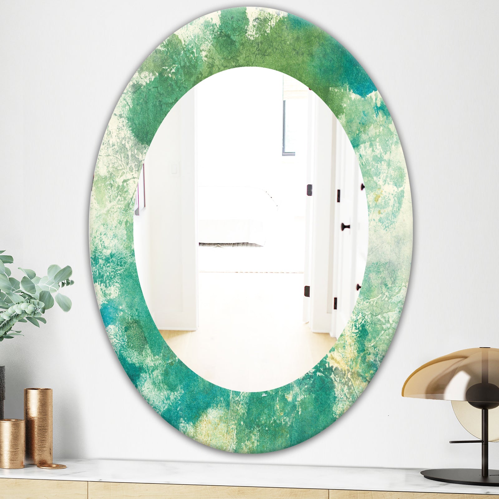 Watercolor Rock II - Modern Mirror