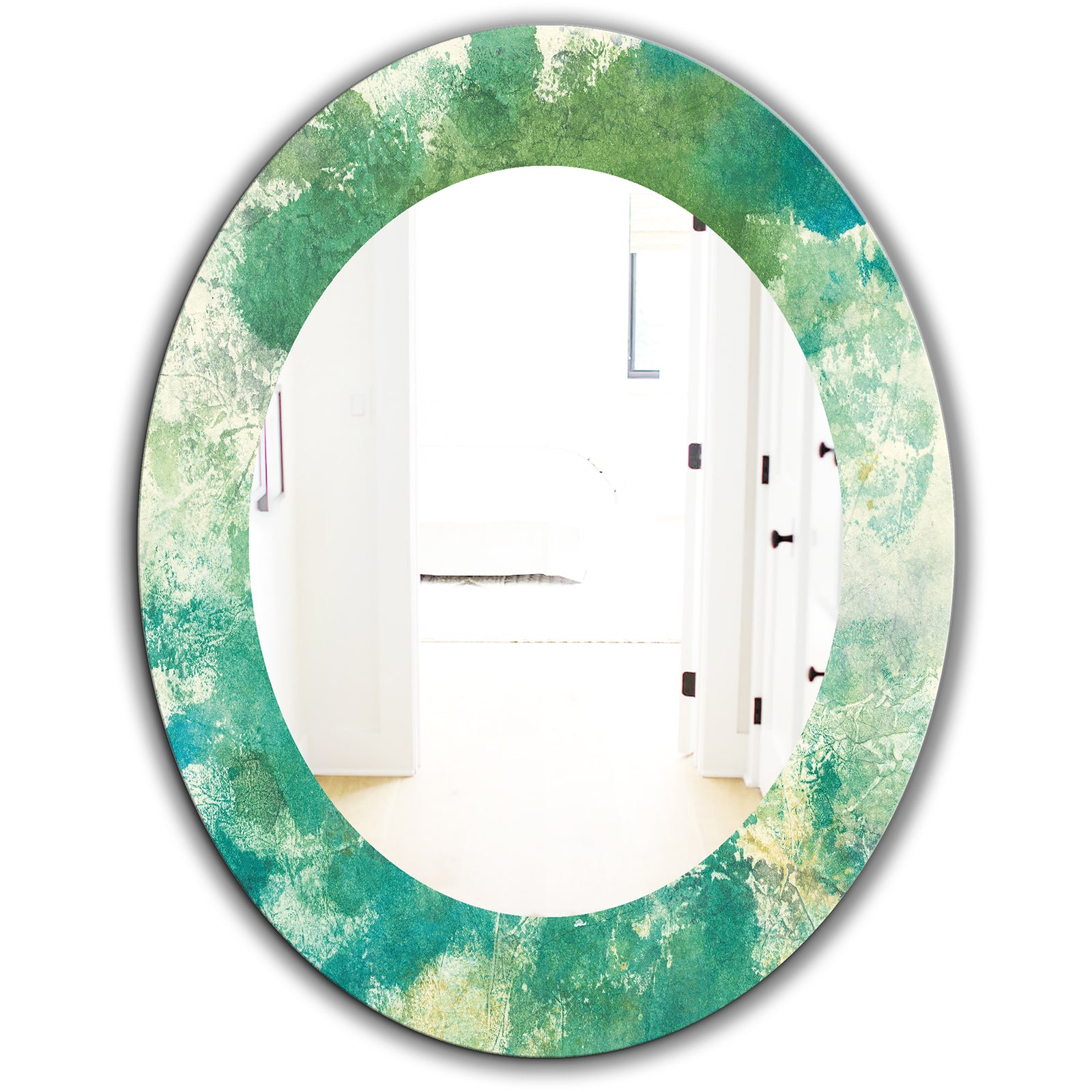 Watercolor Rock II - Modern Mirror