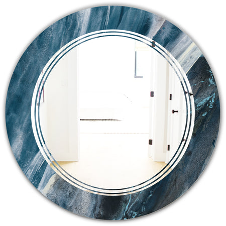 Porch Den 'Splash Blue Indigo - Wall Mirror