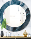 Porch & Den 'Splash Blue Indigo - Modern Mirror