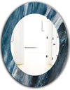 Porch & Den 'Splash Blue Indigo - Modern Mirror