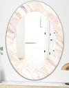 Copper Dreams Geometric - Shabby Chic Mirror - Oval or Round Wall Mirror