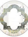 Glam Rain Abstract III - Modern Round or Oval Wall Mirror - Quatrefoil