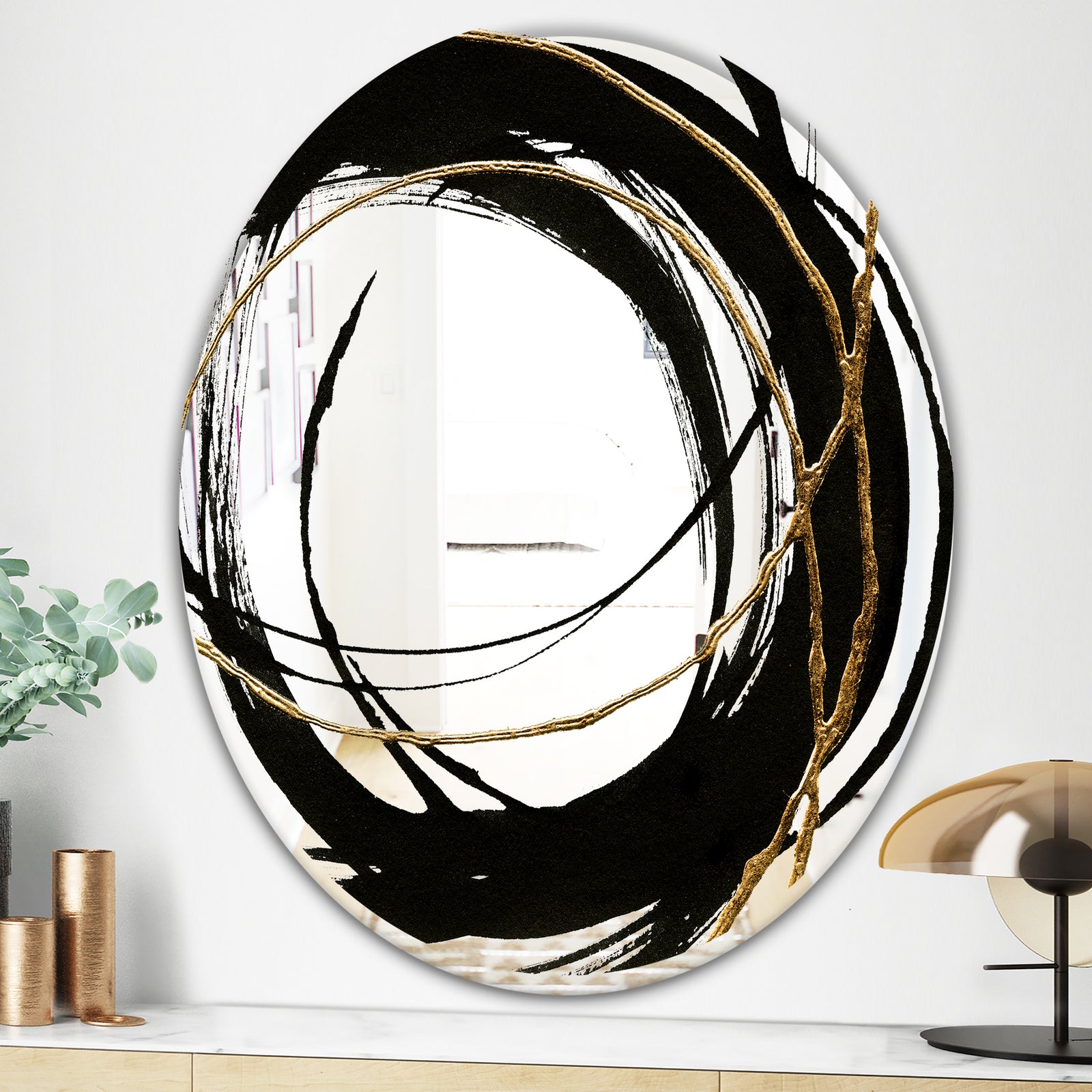 Porch & Den 'Black & White 10 - Glam Mirror