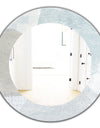 Porch & Den 'Grey and White Collage I - Modern Mirror
