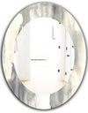 Gold Glamour Direction I - Modern Mirror - Frameless Oval or Round Wall Mirror