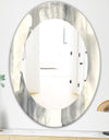 Gold Glamour Direction I - Modern Mirror - Frameless Oval or Round Wall Mirror