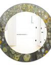 Porch & Den 'Rain Abstract V - Modern Bathroom Mirror