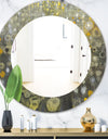 Porch & Den 'Rain Abstract V - Modern Bathroom Mirror
