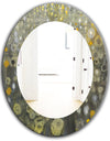 Porch & Den 'Rain Abstract V - Modern Bathroom Mirror