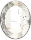 Gray Circles I - Modern Mirror - Oval or Round Wall Mirror