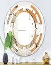 Glam Canion II - Modern Round or Oval Wall Mirror - Space