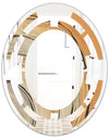 Glam Canion II - Modern Round or Oval Wall Mirror - Space