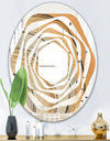 Glam Canion II - Modern Round or Oval Wall Mirror - Whirl