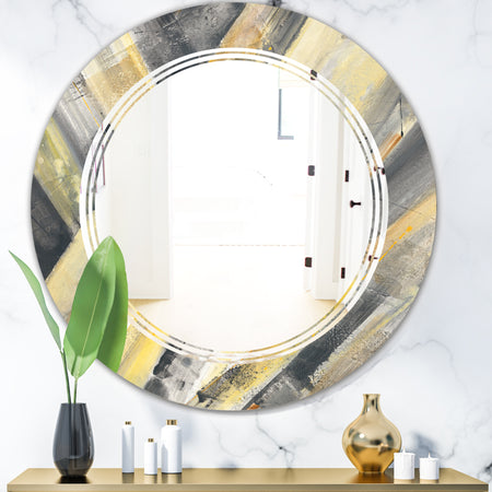 Porch Den 'Geometric Beige Glacier - Wall Mirror