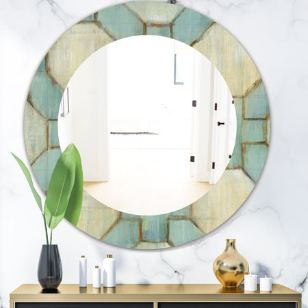Geometric Title Element - Modern Mirror - Oval or Round Wall Mirror