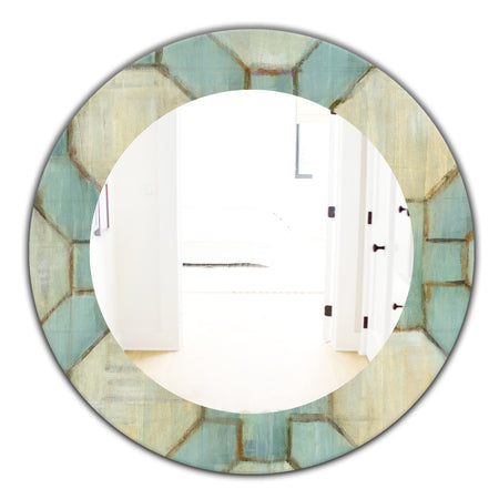 Geometric Title Element - Modern Mirror - Oval or Round Wall Mirror