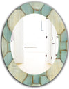 Geometric Title Element - Modern Mirror - Oval or Round Wall Mirror