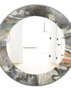 Fire and Ice Minerals I - Farmhouse Mirror - Frameless Oval or Round Wall Mirror