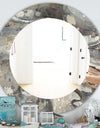 Fire and Ice Minerals I - Farmhouse Mirror - Frameless Oval or Round Wall Mirror