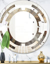 Fire and Ice Minerals III - Modern Round or Oval Wall Mirror - Space