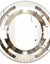 Fire and Ice Minerals III - Modern Round or Oval Wall Mirror - Space