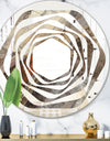 Fire and Ice Minerals III - Modern Round or Oval Wall Mirror - Whirl