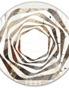 Fire and Ice Minerals III - Modern Round or Oval Wall Mirror - Whirl
