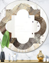 Fire and Ice Minerals III - Modern Round or Oval Wall Mirror - Quatrefoil