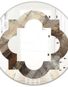 Fire and Ice Minerals III - Modern Round or Oval Wall Mirror - Quatrefoil