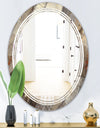 Fire and Ice Minerals III - Modern Round or Oval Wall Mirror - Triple C