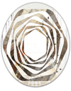 Fire and Ice Minerals III - Modern Round or Oval Wall Mirror - Whirl