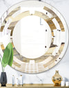 Fire and Ice Minerals V - Modern Round or Oval Wall Mirror - Space