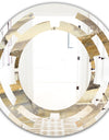 Fire and Ice Minerals V - Modern Round or Oval Wall Mirror - Space