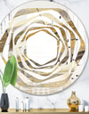 Fire and Ice Minerals V - Modern Round or Oval Wall Mirror - Whirl