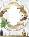 Fire and Ice Minerals V - Modern Round or Oval Wall Mirror - Quatrefoil