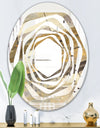 Fire and Ice Minerals V - Modern Round or Oval Wall Mirror - Whirl