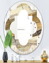 Fire and Ice Minerals V - Modern Round or Oval Wall Mirror - Quatrefoil
