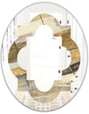 Fire and Ice Minerals V - Modern Round or Oval Wall Mirror - Quatrefoil
