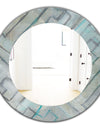 Lost In Geometric Element - Modern Mirror - Frameless Oval or Round Wall Mirror