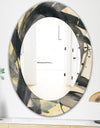 Minimalistic Roller IV - Mid-Century Mirror - Oval or Round Wall Mirror