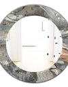 Fire and Ice Minerals VI - Modern Mirror - Frameless Oval or Round Wall Mirror