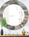 Fire and Ice Minerals VI - Modern Mirror - Frameless Oval or Round Wall Mirror