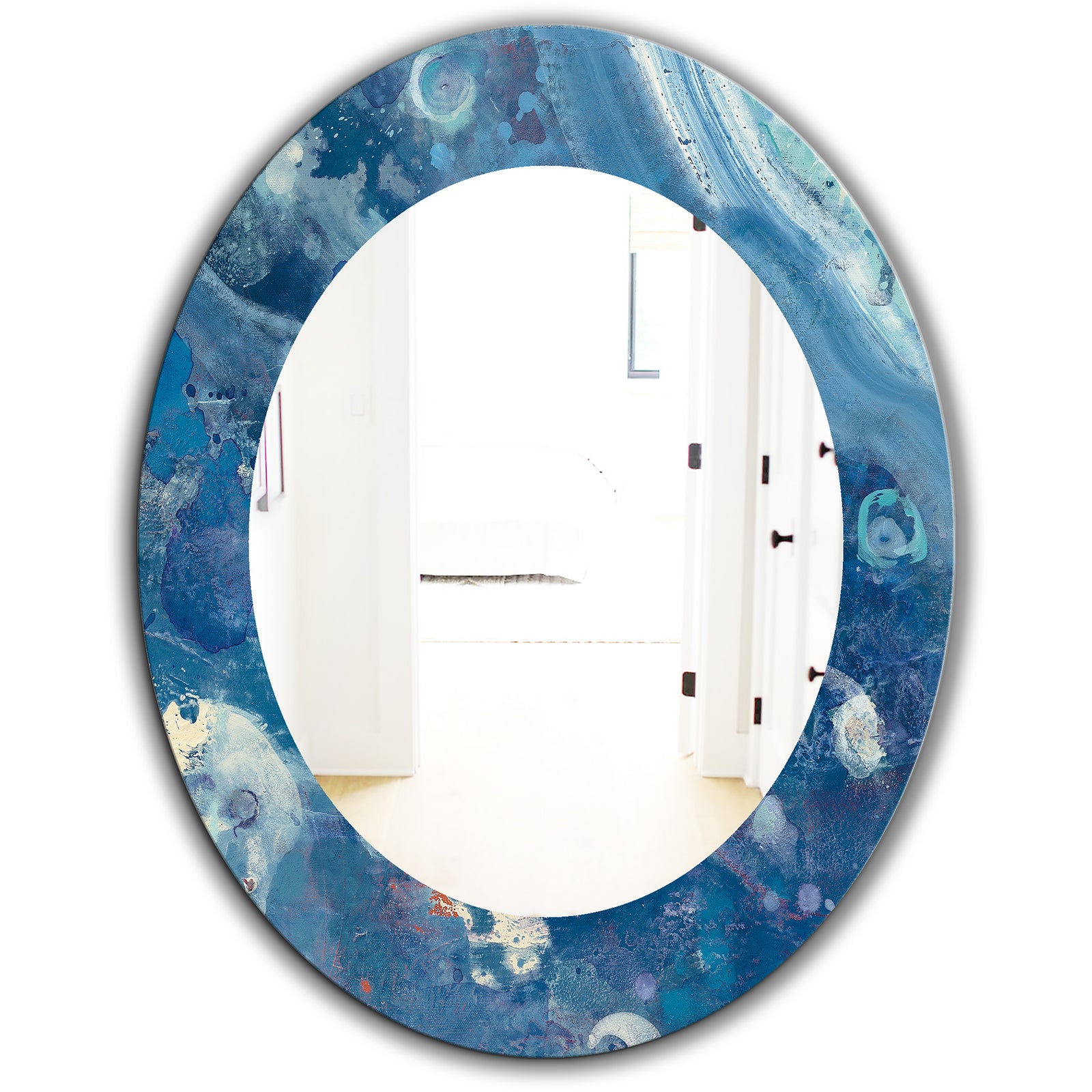 Water III - Traditional Mirror - Oval or Round Wall Mirror
