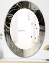 A Geometric Day I - Mid-Century Mirror - Frameless Oval or Round Wall Mirror