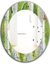 Green Birch Forest - Traditional Mirror - Oval or Round Wall Mirror